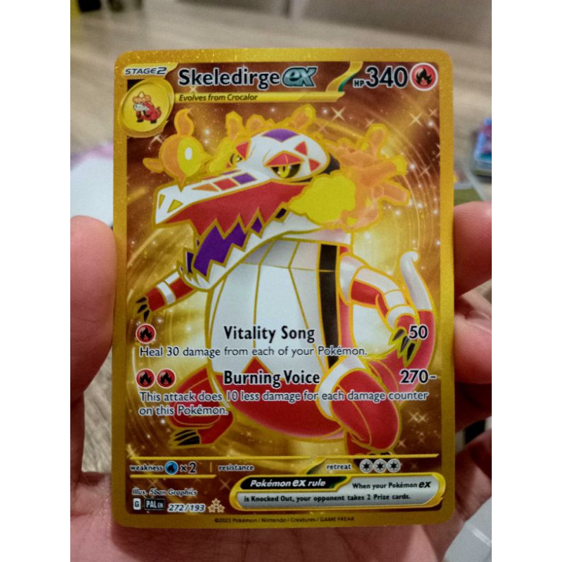 KARTU POKEMON SKELEDIRGE ex UR ENGLISH HOLO