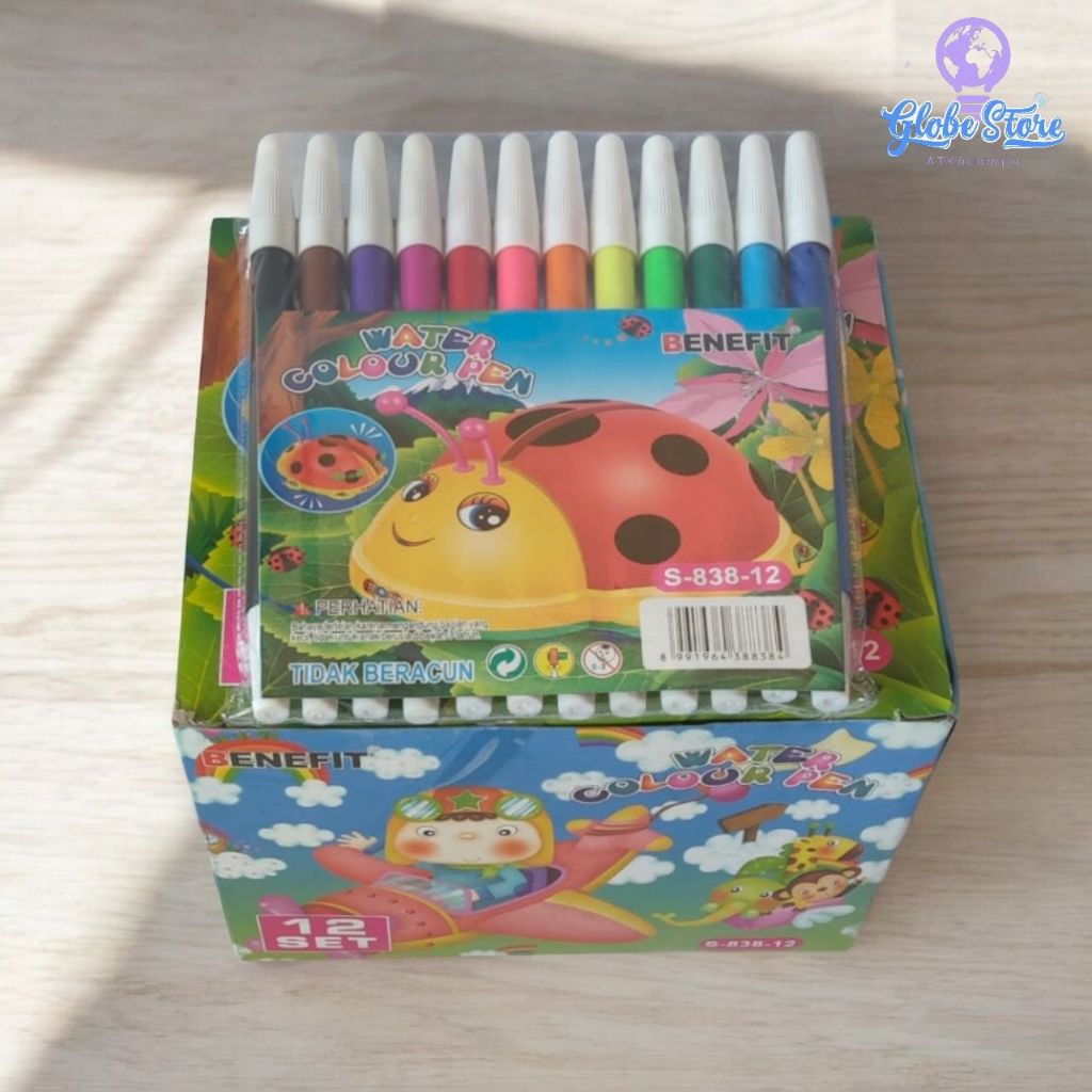 

SPIDOL 12 WARNA MERK BENEFIT S-838-12 (PER SET)