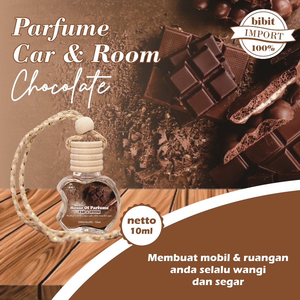 Parfum Mobil Aroma Coklat -  Pengharum Gantung Tahan Lama Aroma Coklat 10 ML - Pewangi Ruangan Ac - 