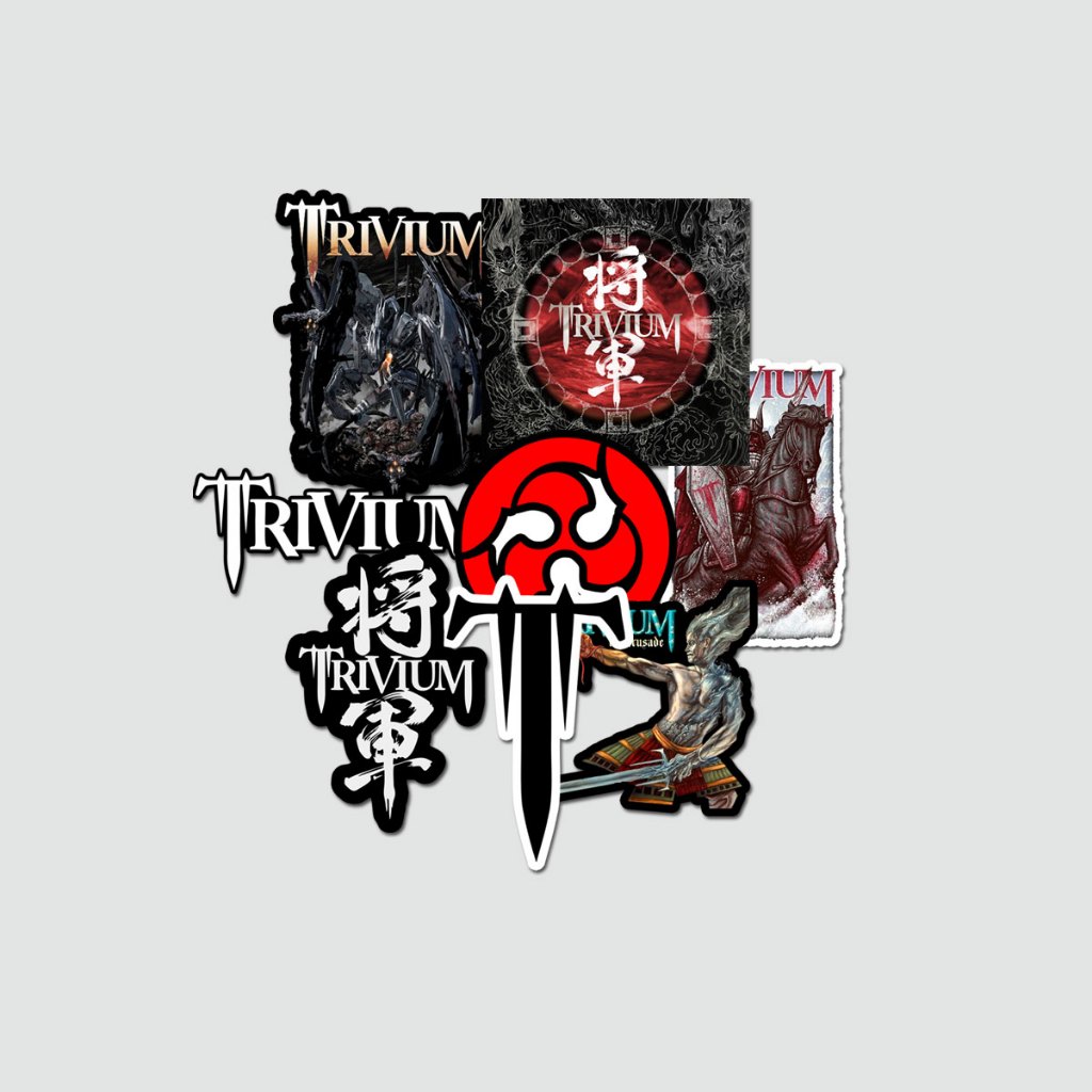 

TRIVIUM LOGO PACK - STICKER CUTTING / STIKER DEATH / BLACK / THRASH / POWER METAL / STIKER SATUAN