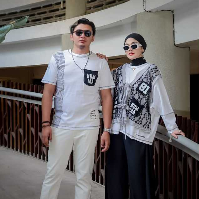 Couple JENIA by Numiaa Fashion I Pakaian Muslim Sarimbit untuk Pasangan LD All Size I Midi Dress Com