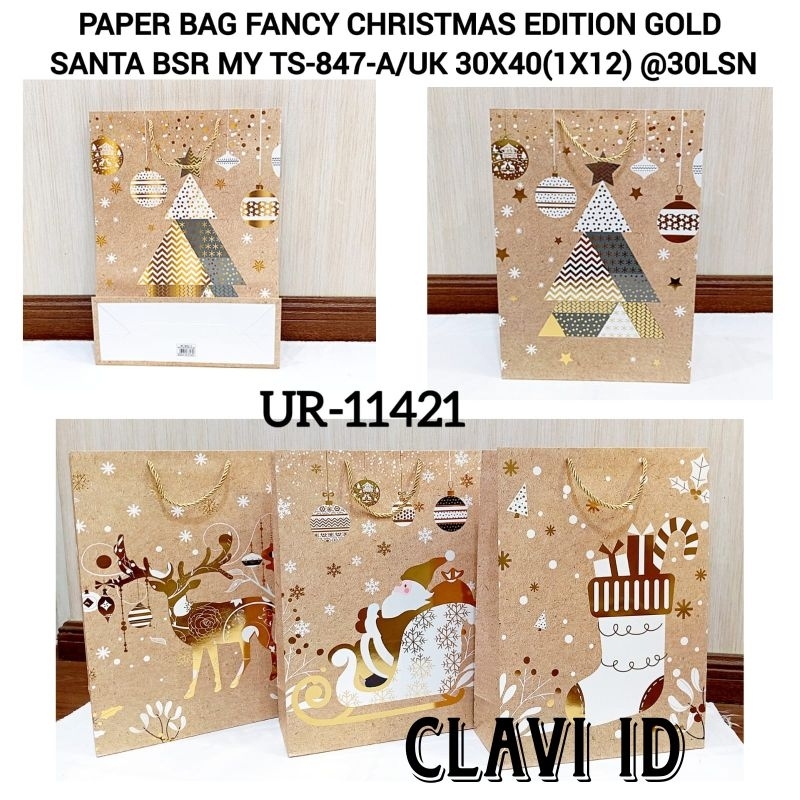 

PAPER BAG MERRY CHRISTMAS/TAS KADO NATAL/GOODIE BAG NATAL CHRISTMAS