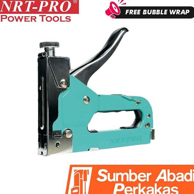 

Paket Baru NRTPRO Staples 3 In 1 Stapler Paku Tembak Manual Gun Tacker Hekter Jok Motor