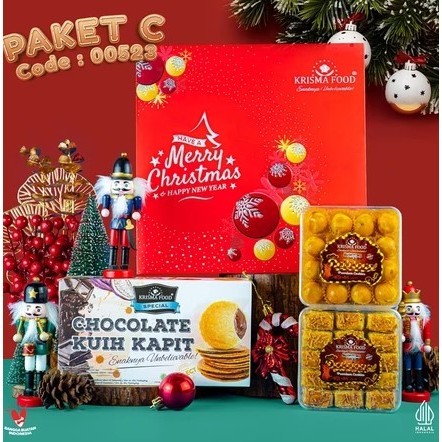 

Paket Hampers Natal 2024 Kue Kering Nastar Kuih Kapit Egg Roll Christmas Gift