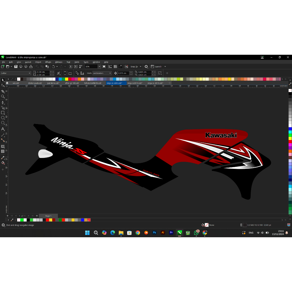 stiker ninja ss 2010