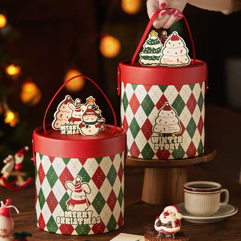 

kotak kue hampers natal kotak cookies christmas kue kering box brownies dus bolu gulung paperbag