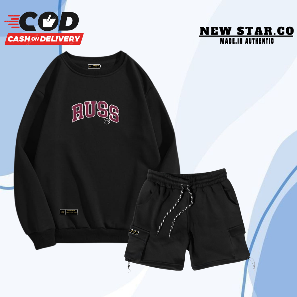 Sweater Crewneck Pria Wanita Original Oversize Bahan Katun Flecee Gramasi 280 CN Hoodie Cowok Cewek 