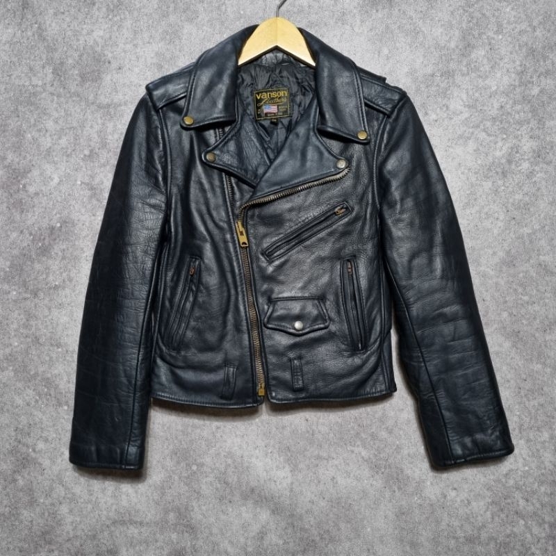 Vanson Perfecto Leather Size 34 Made in USA Schott Perfecto NYC Harley Davidson Avirex Indians RBC A