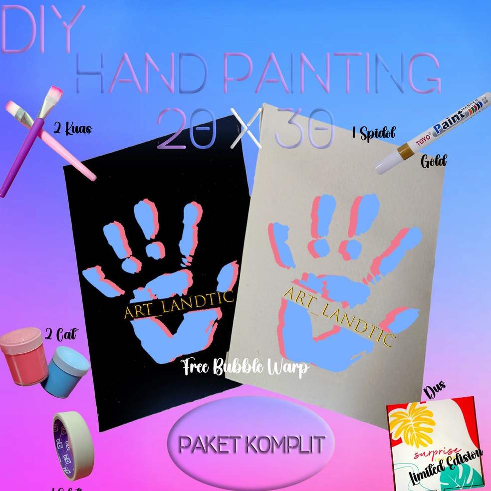 

Grosir Murah Kanvas Lukis Tangan Couple 1 Set Lengkap Hand Painting Kit Canvas Board Couple2x3 Free BOX Limited