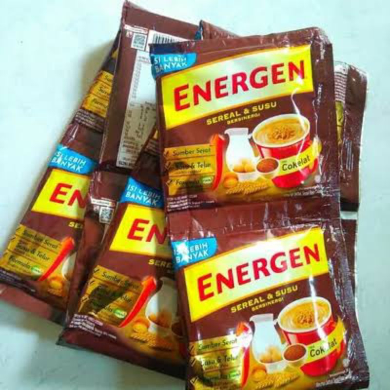 

Energen Sereal Rasa Coklat 35 gr 1 Renceng isi 10 Sachet