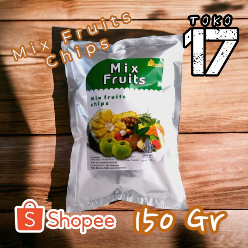 

Mix Fruits Chips Nangka Apel Nenas Salak Rambutan Mangga dan Jambu Batu isi 150 Gram