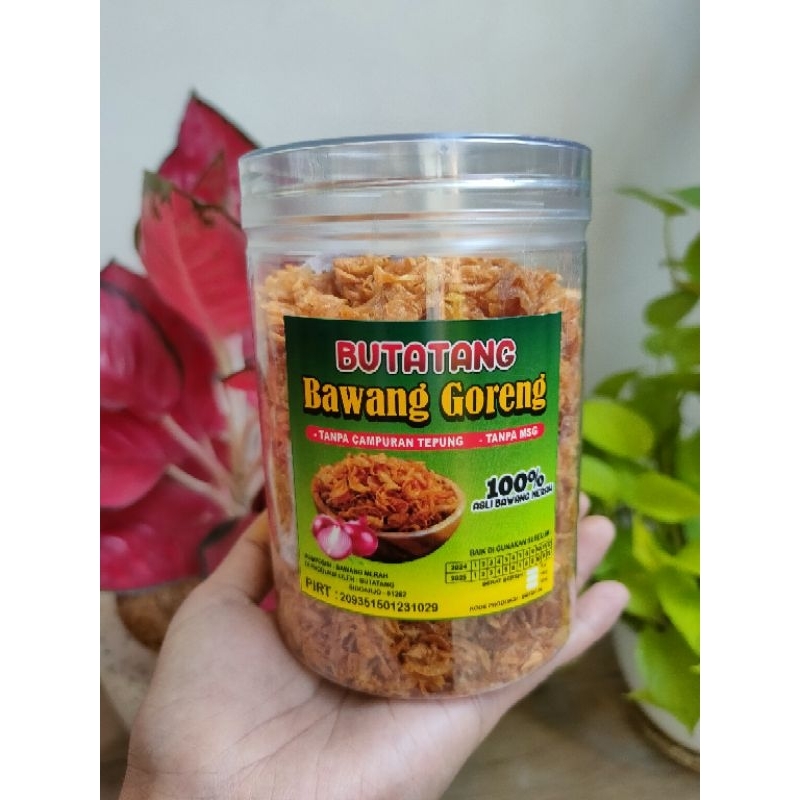 

Bawang Goreng BUTATANG, Kriuk, 100% Asli bawang Merah Tanpa Campuran Tepung, Tanpa MSG