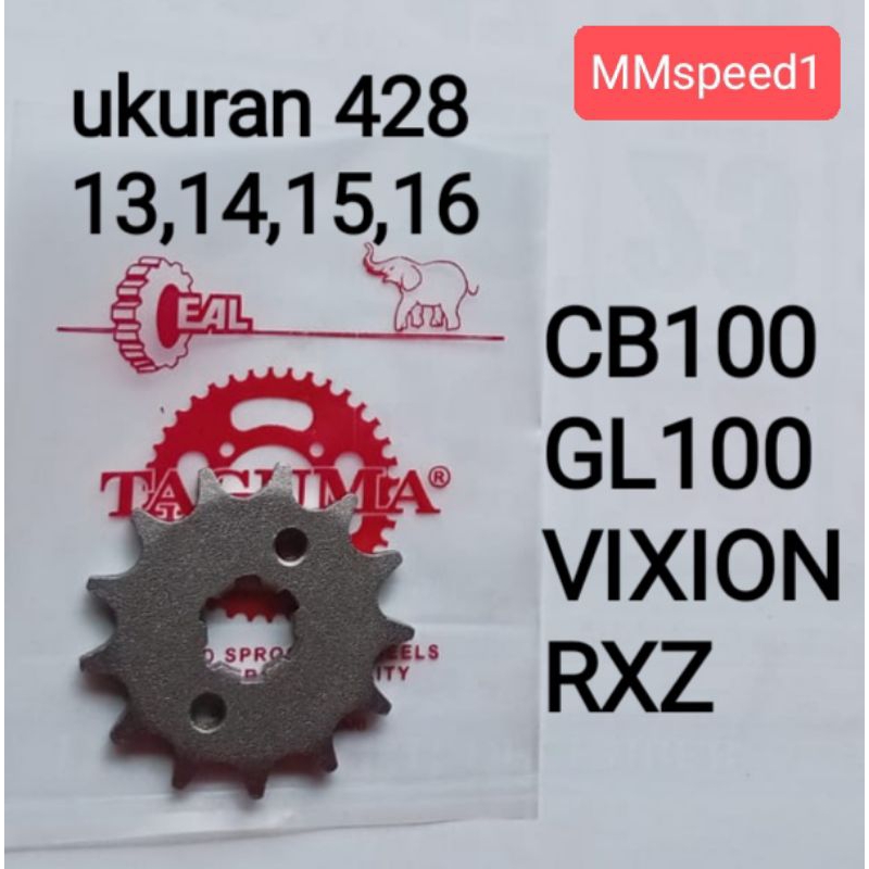 Ger gir depan GL100 / CB100 / VIXION / RXZ 428 - 11,12,13,14,15,16,17 TAGUMA