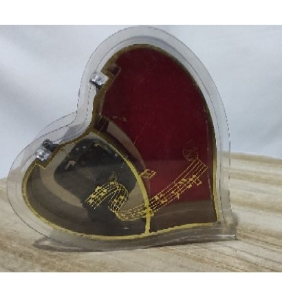 Kotak Musik Jadul Heart Shaped Jewelry Box