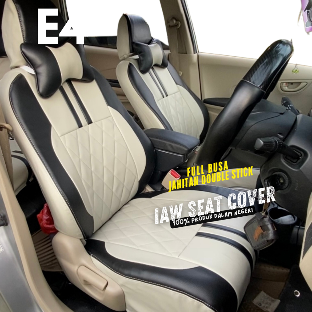 SARUNG JOK MOBIL HONDA JAZZ RS (2016 KEATAS) 2 BARIS BAHAN MBTECH KUALITAS PREMIUM DAN KENYAMANAN MA