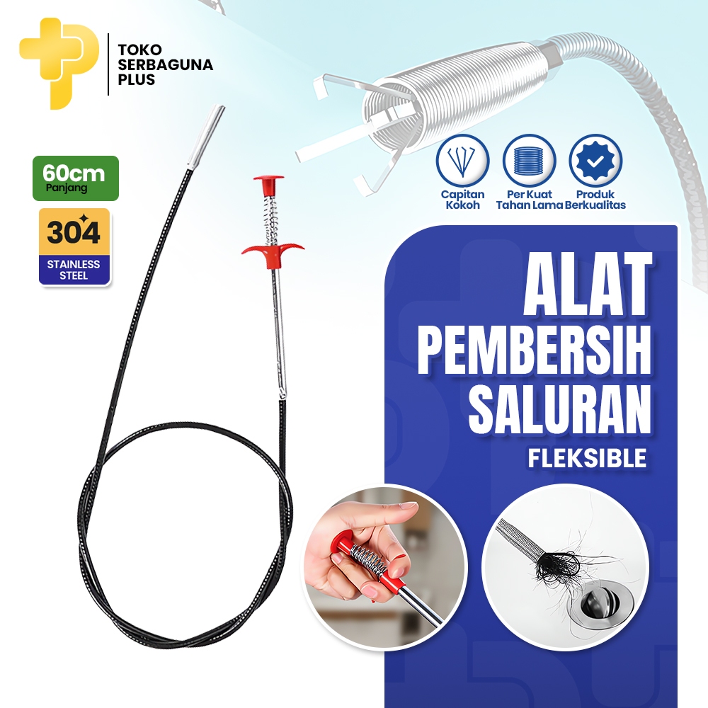 Kawat Pembersih Saluran Air Pipa WC Closet Kamar Mandi Wastafel Alat Pencapit Kotoran Rambut Sampah 