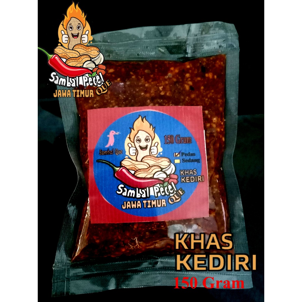 

Sambal Pecel Kediri Jawa Timur Kemasan 150 Gram - Sambal que