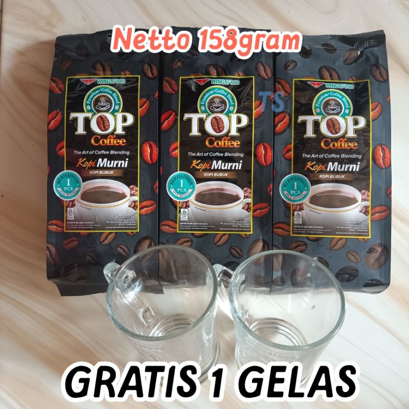 

PROMO!! Top Kopi Murni 158g Berhadiah 1 pcs Gelas