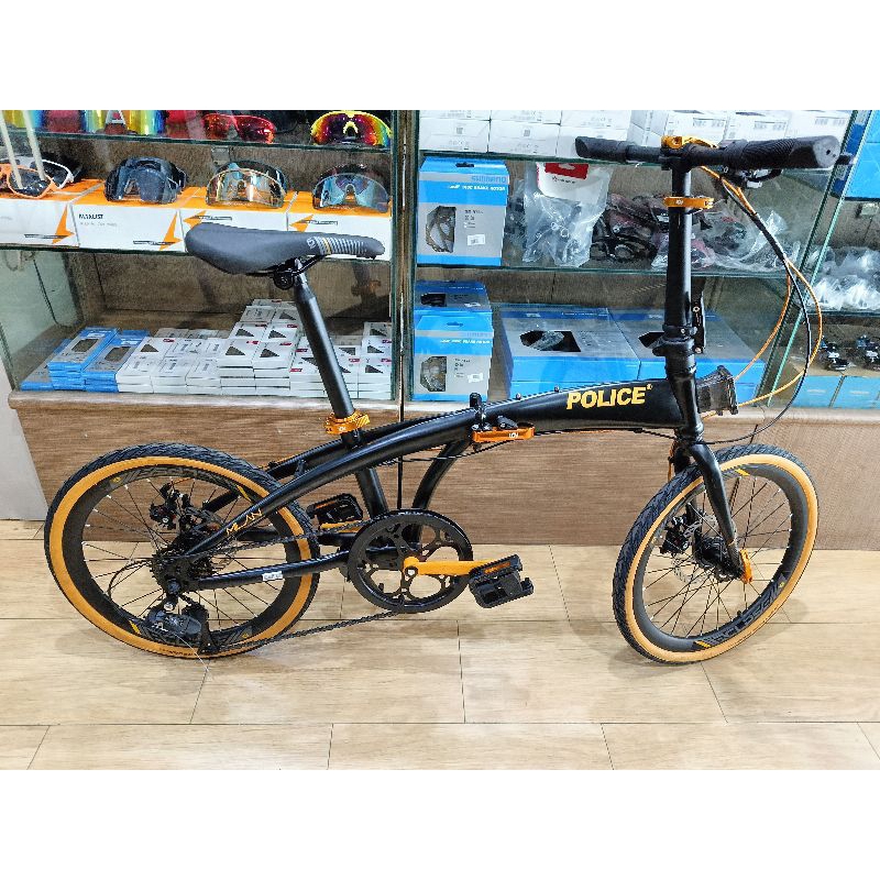 Sepeda Lipat Element Police Milan 8 Speed 20 inch Limited edition