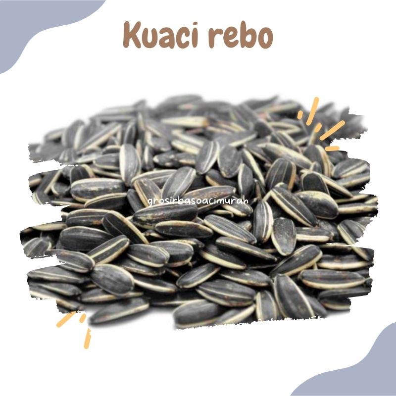 

Kuaci rebo kwaci asin original biji bunga matahari 250gr