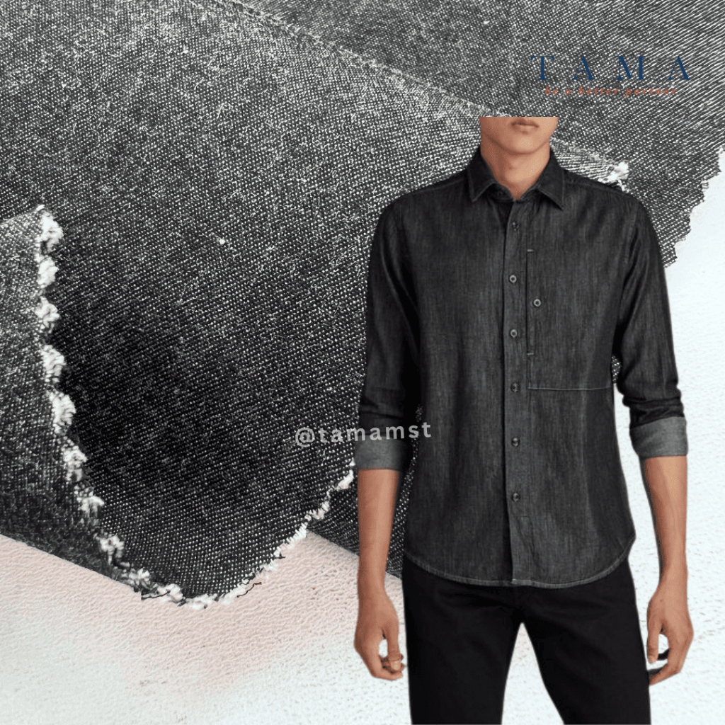 kly Kain Soft Denim Washing Bahan Kemeja Jeans Levis Tipis Non Stretch 4,5 Oz Kualitas Premium