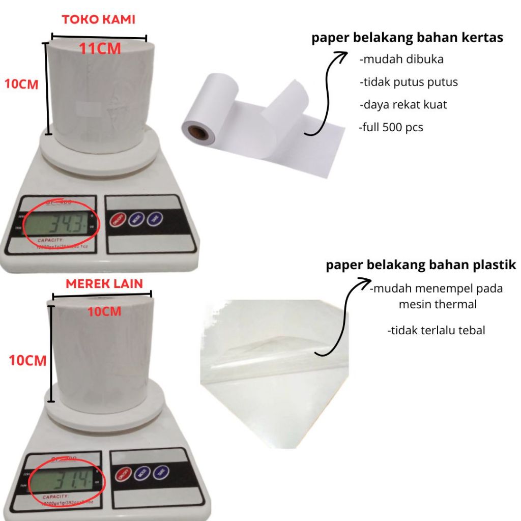 

Kertas Label Thermal Resi Barcode termal 100x150 40x30 mm 100 x 150 40 x 30 mm Mixue isi 500pcs 500 pcs 300pcs 300 pcs