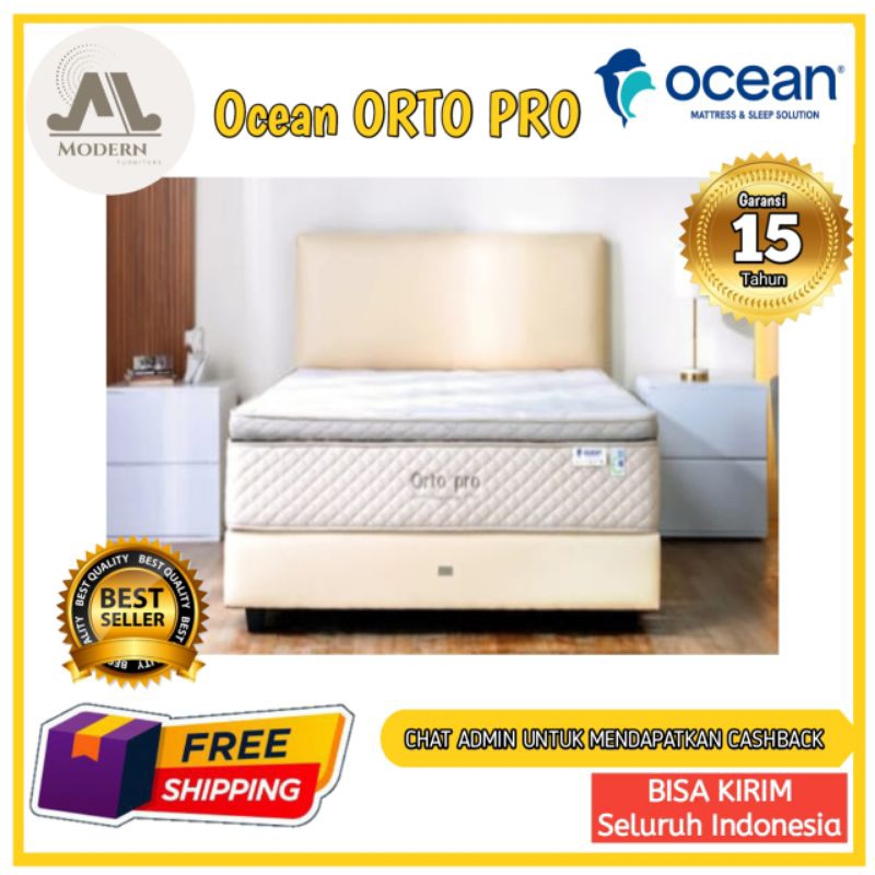 TERMURAH Springbed OCEAN Orthopedic Orto Pro Full Set - Tegal