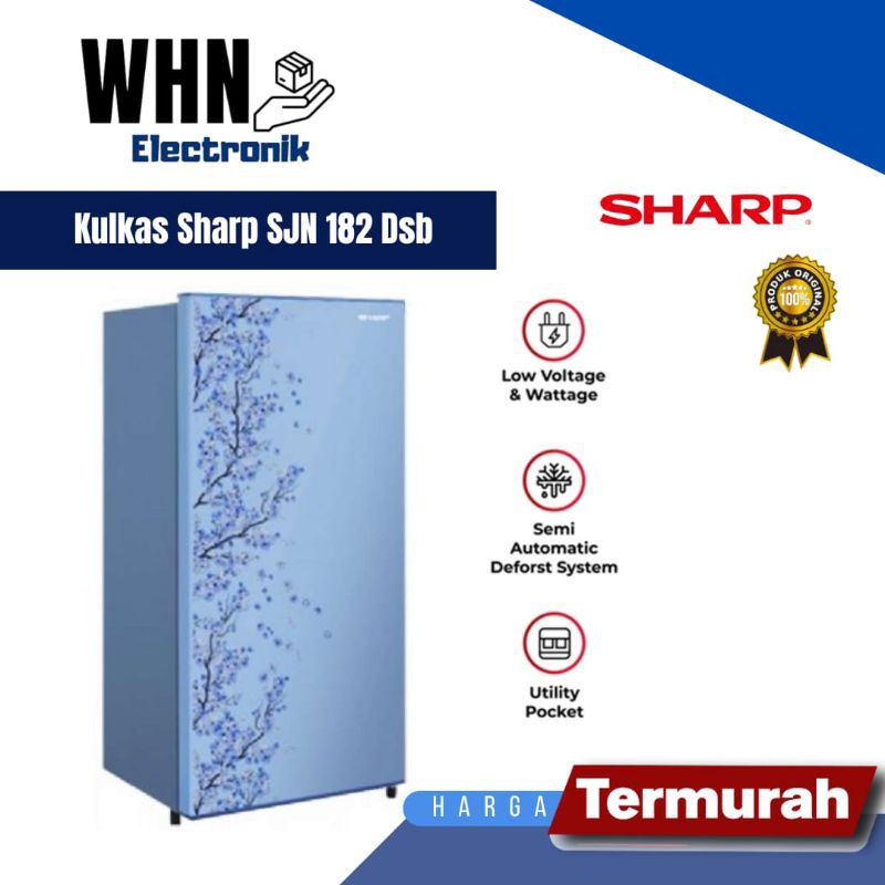 Lemari es/ Kulkas sharp SJN 182 dsb
