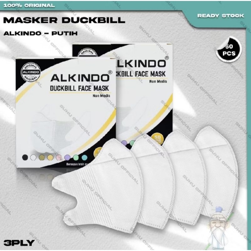 ( 1 DOS ) MASKER DUCKBILL ALKINDO TEBAL