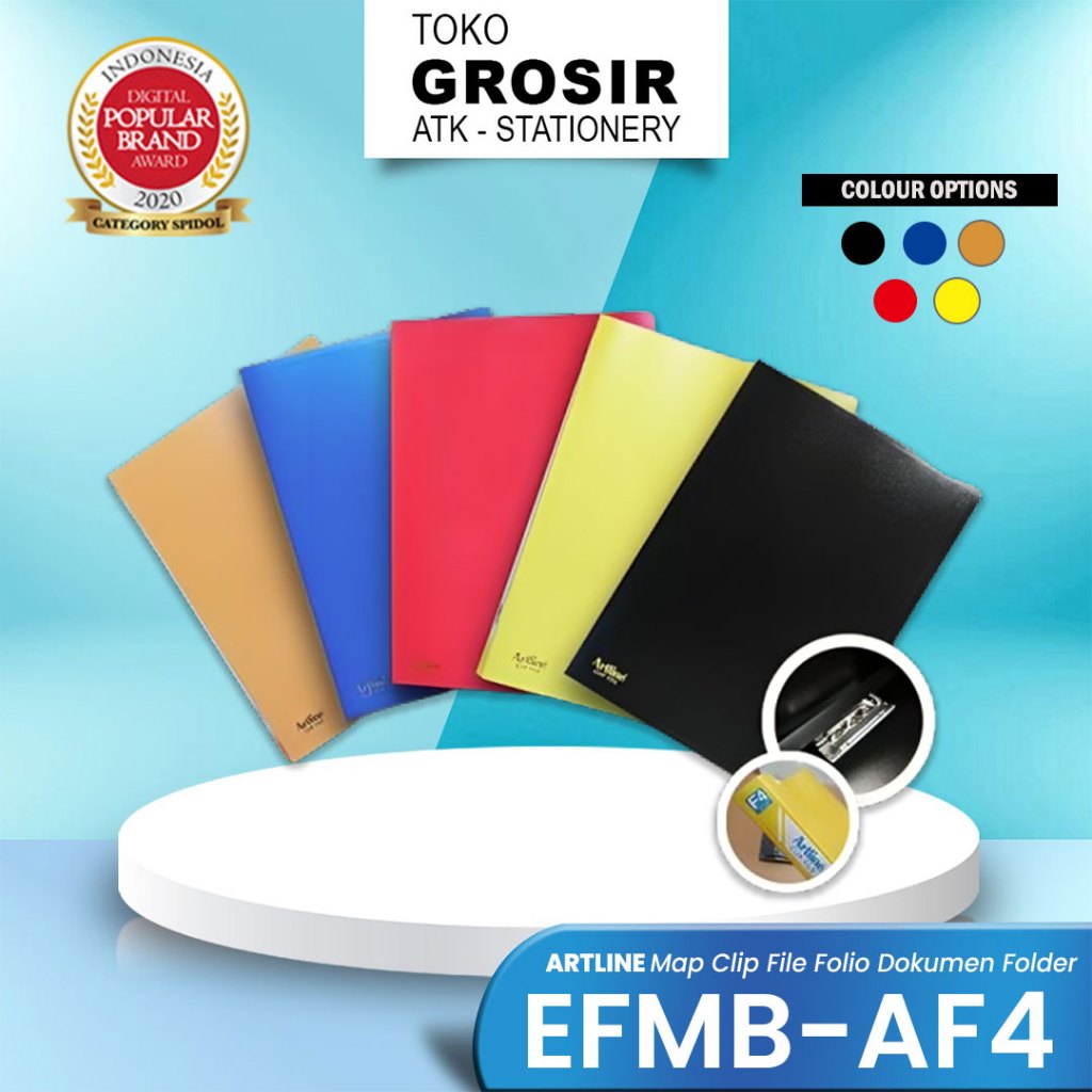 

GROSIR ARTLINE MAP DOCUMENT Clip File Folder / 5w EFMB-AF4