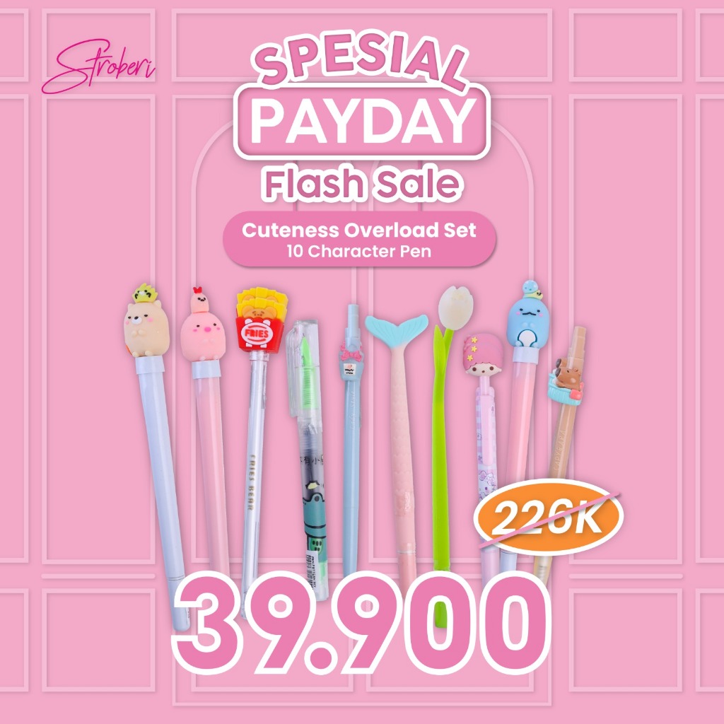 

Stroberi Special Payday Sale : Character Pen Set