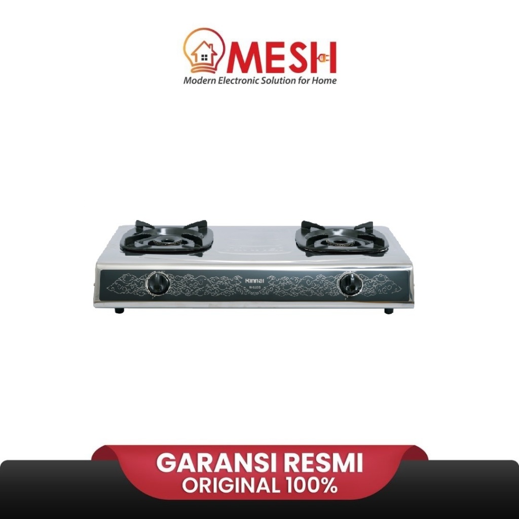 Rinnai RI522SS RI522 SS RI 522 SS RI-522SS - Kompor Gas 2 Tungku Stainless Original new arrival terb