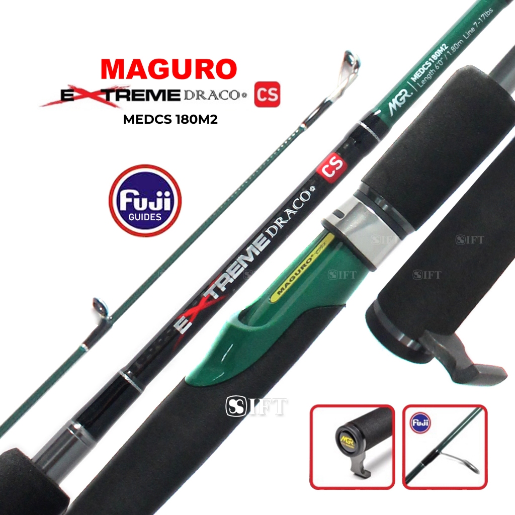Joran Maguro EXTREME DRACO CS | Full Fuji | 150 165 180cm | Galatama | Spinning