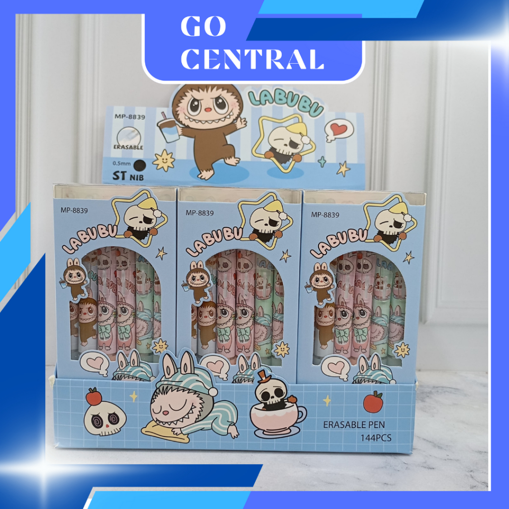 

GC [ 12pcs ] PULPEN GEL HAPUS ERASABLE PENA PULPEN MOTIF LABUBU
