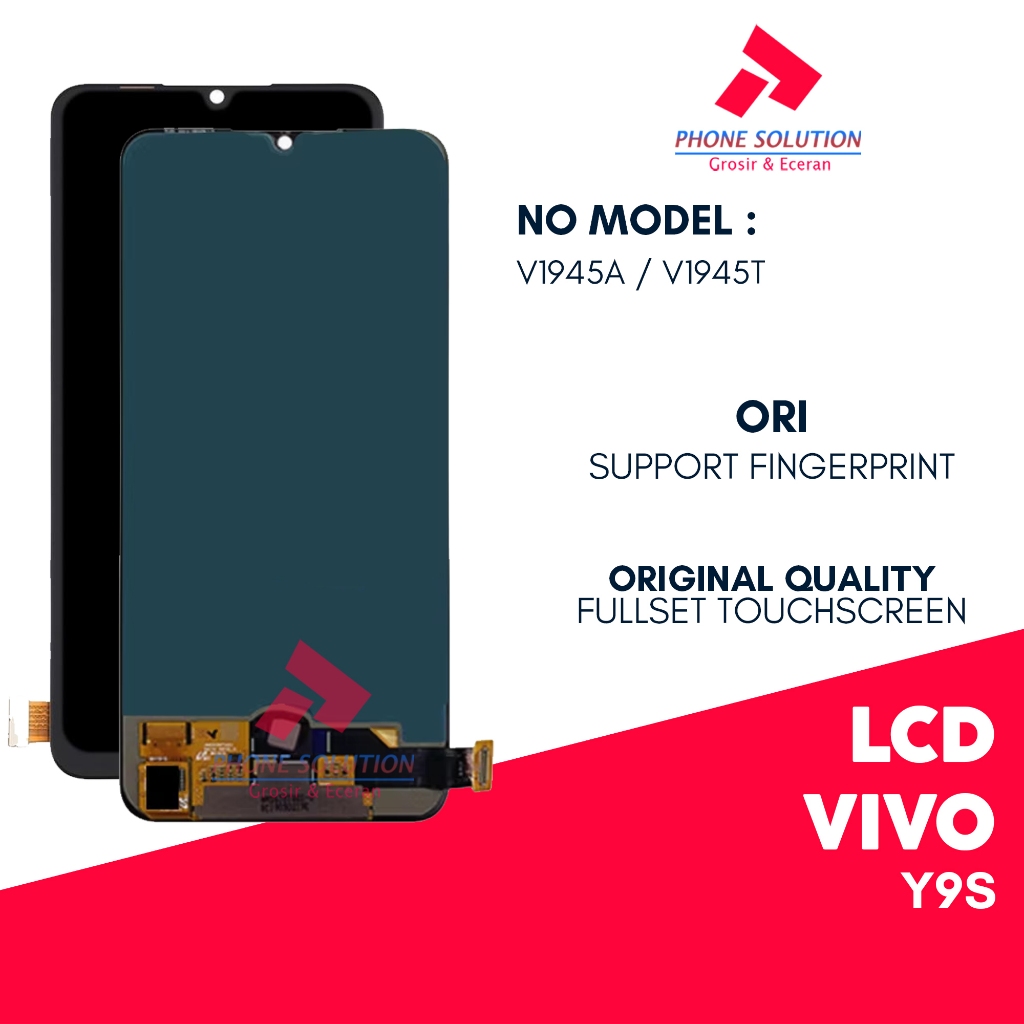 LCD Vivo Y9S / V1945 - Fingerprint Fullset Touchscreen ORIGINAL 100% - Garansi 1 Bulan