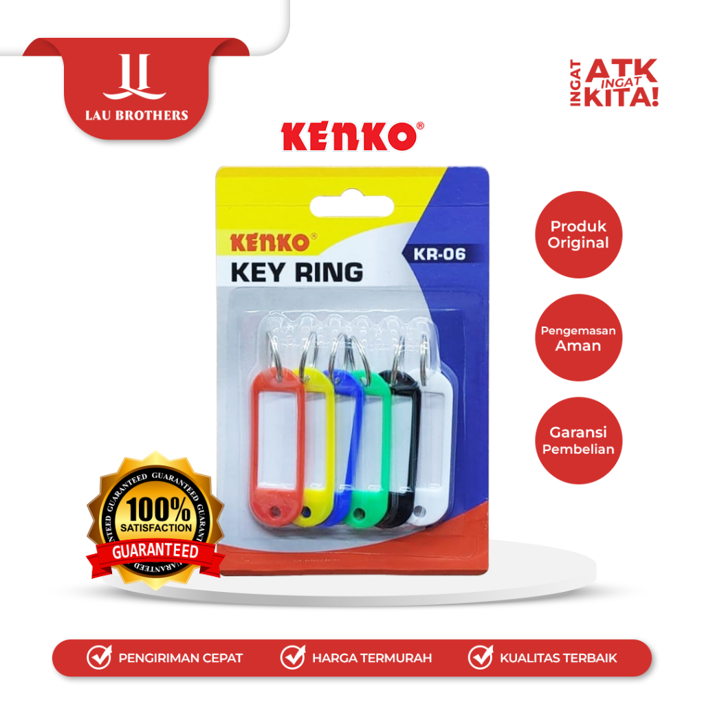 

KENKO GANTUNGAN KUNCI/ KEY RING KR-06 (1SET)