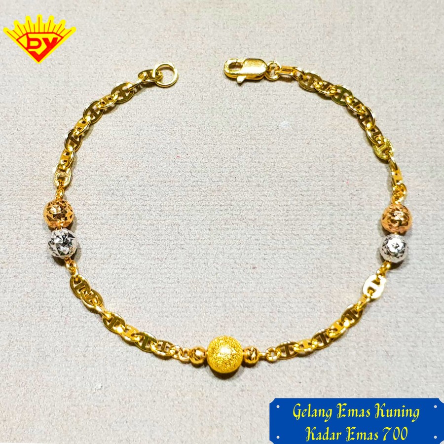 Gelang Rantai Emas Kuning Kadar Emas 700