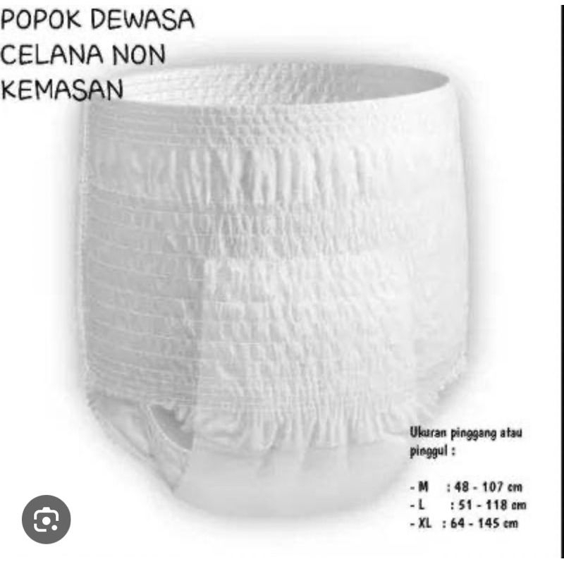 Popok Celana Dewasa M L XLRepack Per pcs/Popok Lansia