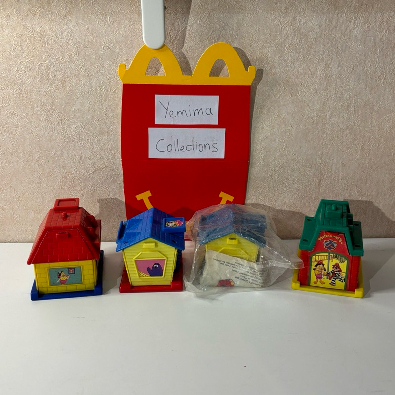 McDonald Land (1993) 4 Pcs Not Complete Set McDonald's Happy Meal Toys Vintage