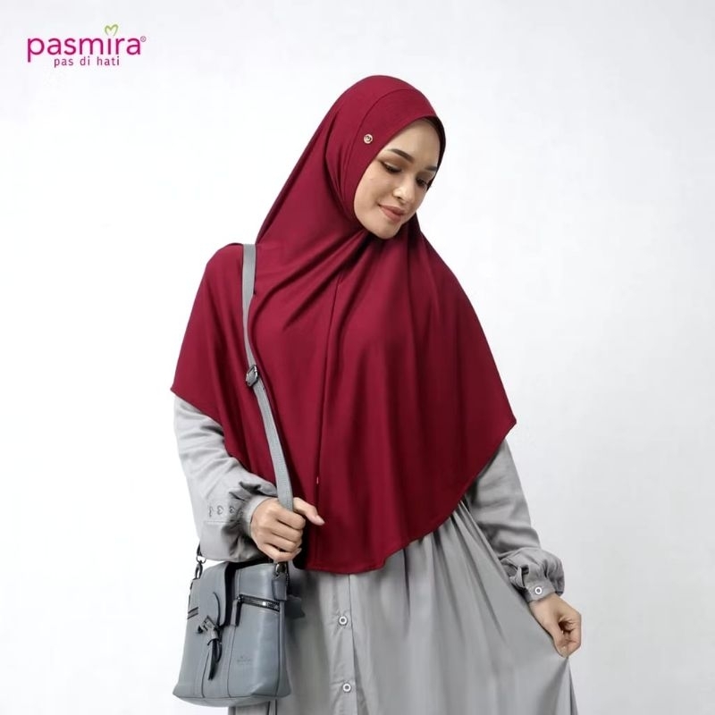BERGO NASHWA BY PASMIRA HIJAB // kerudung jilbab instan syar'i bahan rayon adem nyaman