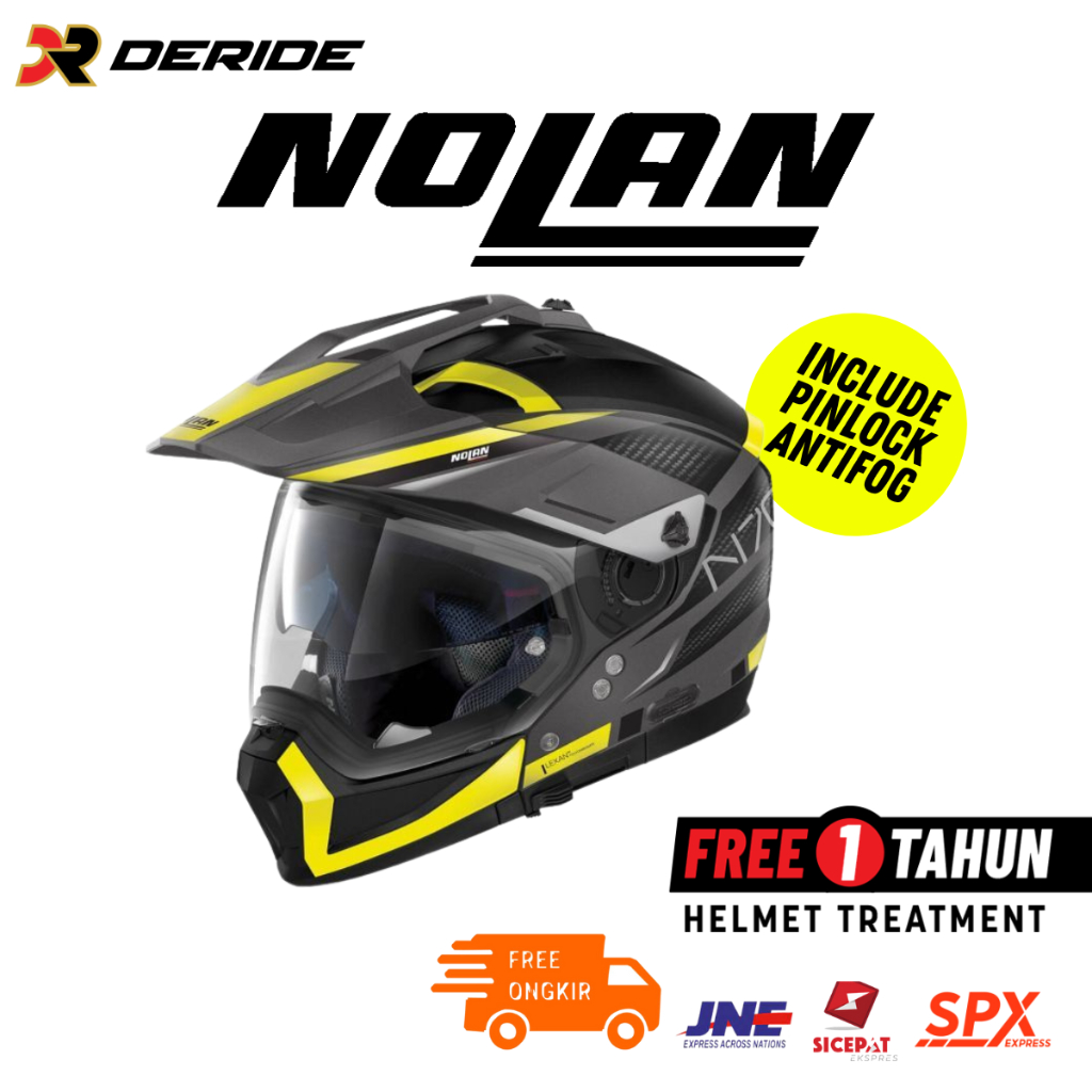Nolan N70.2 X 047 Earthquake N-Com Flat Lava Grey SNI N702 N70 Helm Modular Crossover