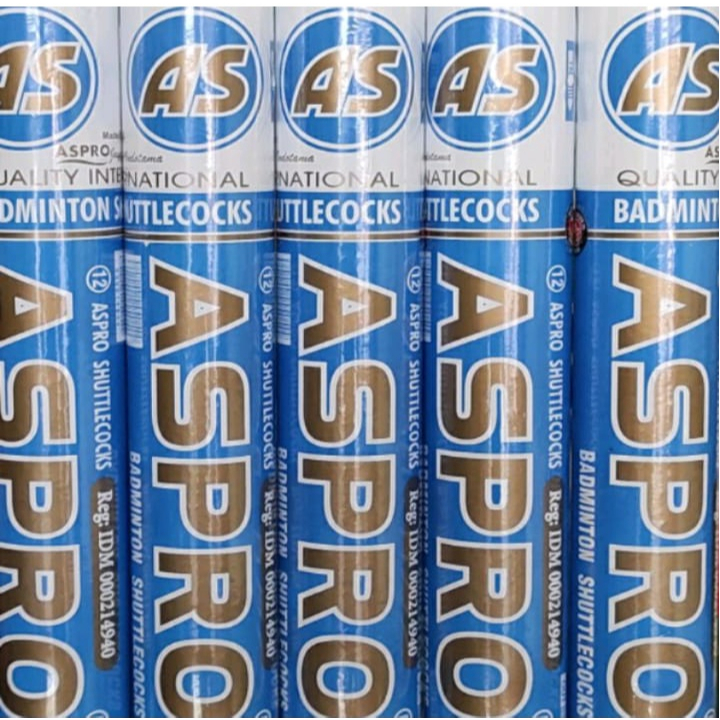 SHUTTLECOCK BOLA BADMINTON ASPRO BIRU