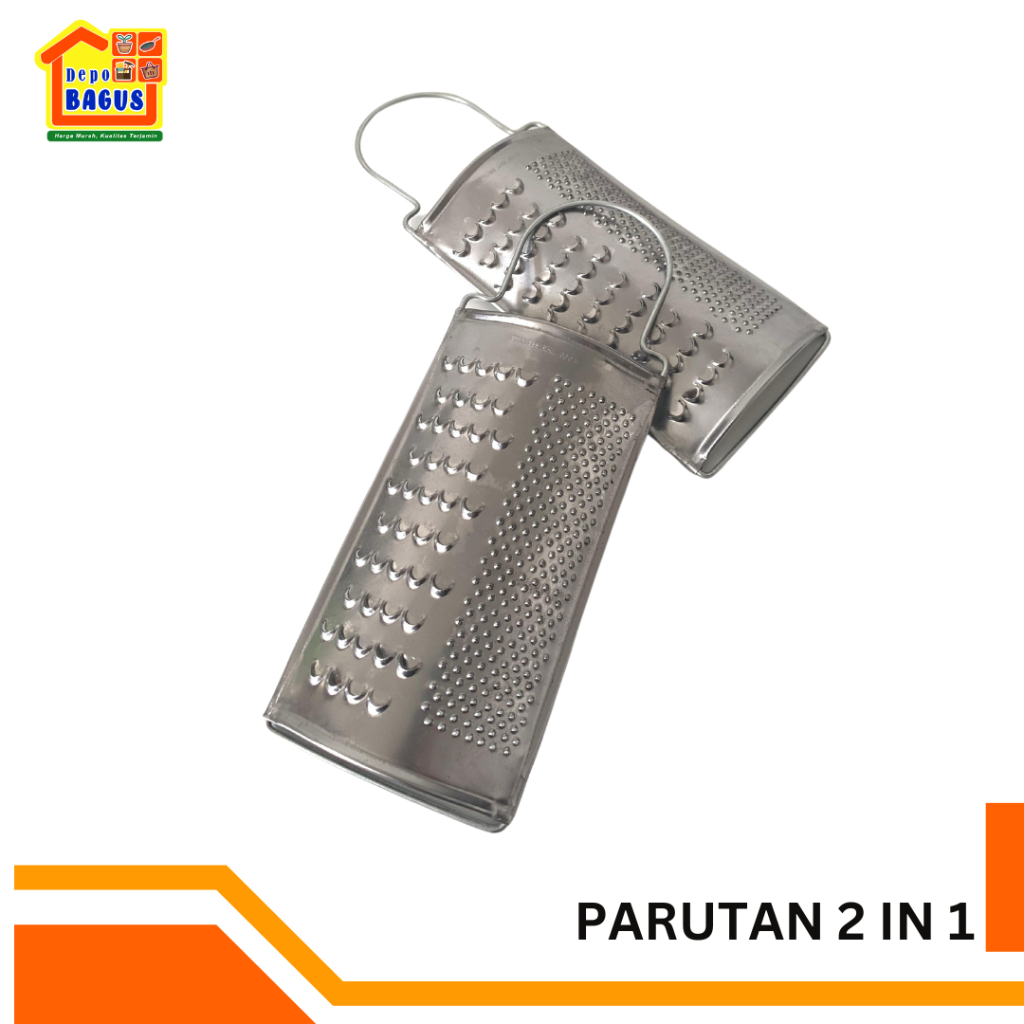 Parutan Dobel, Parutan Serbaguna 2IN 1, Parutan Stainlees