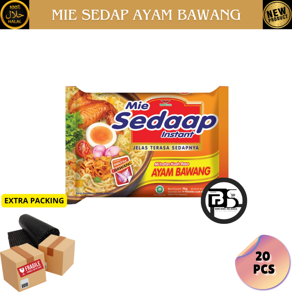 

SEDAP MI INSTAN AYAM BAWANG 5-20 PCS