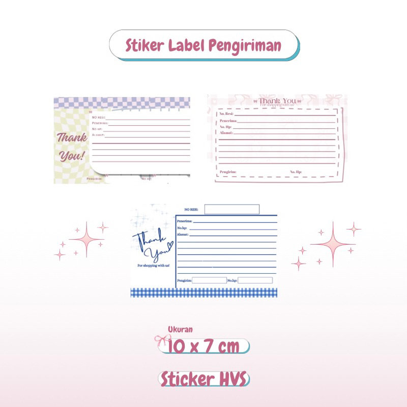 

STICKER / LABEL PENGIRIMAN OLSHOP - Stiker Resi 10x7 cm