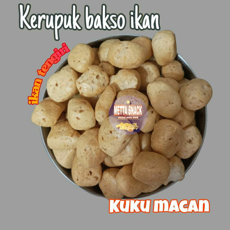 

Krupuk bakso ikan/kuku macan