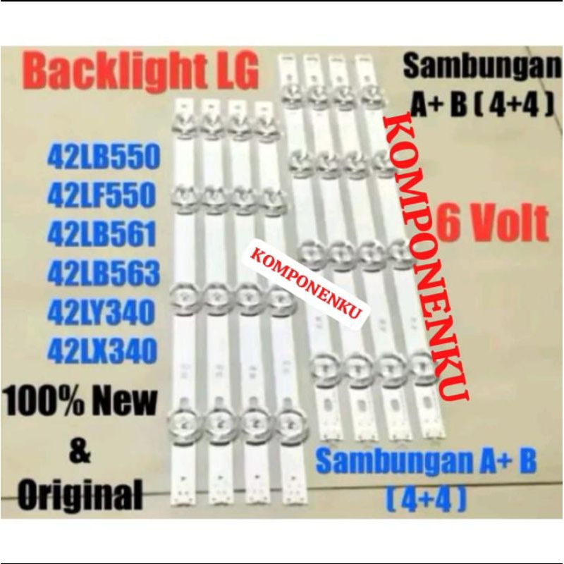 FULLSET TV BACKLIGHT TV LG LED 42LB550A 42LF550A 42LB550 42LF550 42LB561 42LB561T 42LB563 42LB563T 4