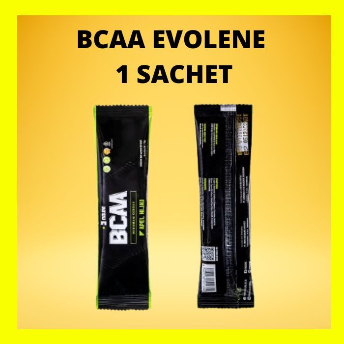 BCAA 1 SACHET EVOLENE SUPLEMEN GYM BCAA EVOLENE BRANCH CHAIN AMINO ACID EVOLENE BCAA