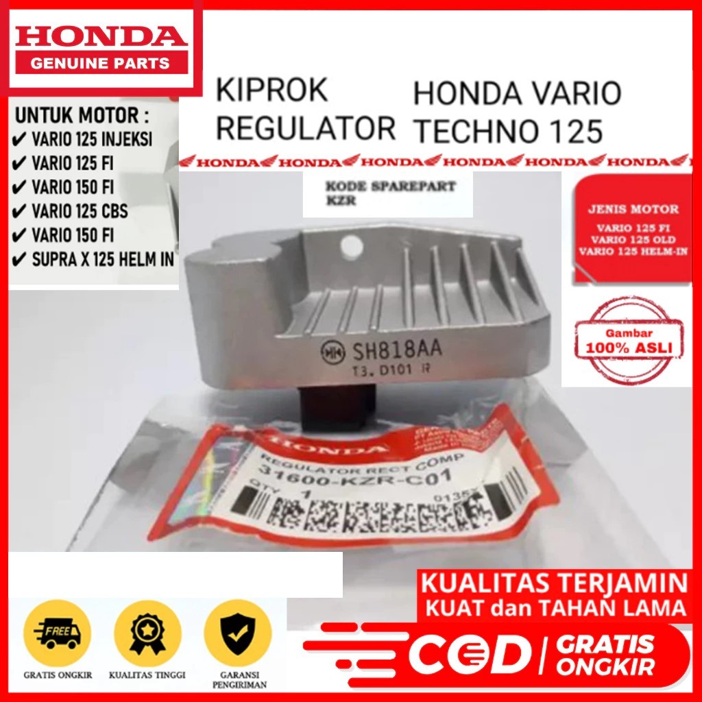 KIPROK REGULATOR VARIO 125 VARIO 125 FI OLD NEW VARIO 125 FI INJEKSI NON LED VARIO 110 FI OLD 2014 -