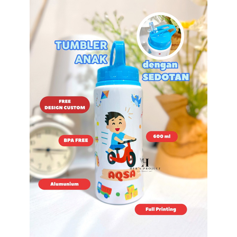 TUMBLER ANAK LAKI LAKI CUSTOM/ BOTOL MINUM BAYI / TUMBLER ANAK COWOK / TUMBLER CUSTOM / BOTOLMINUM /
